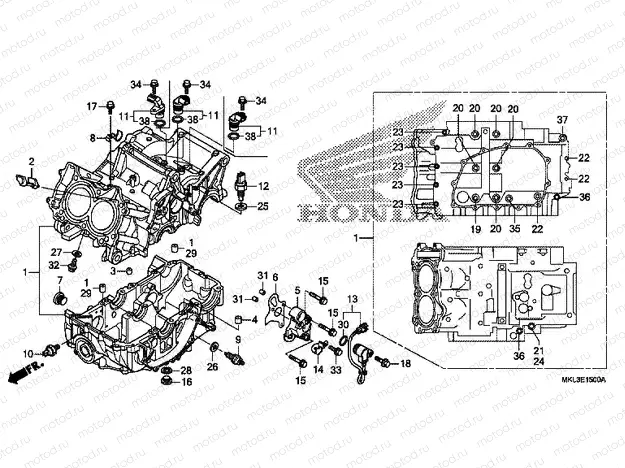 E-15 CRANKCASE