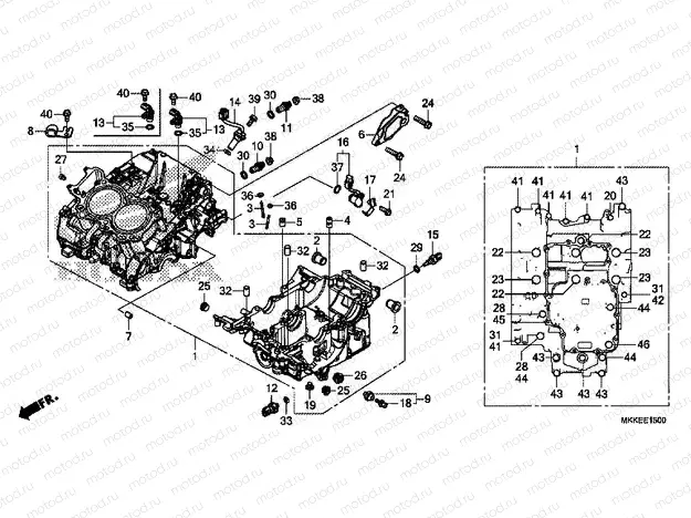 E-15 CRANKCASE