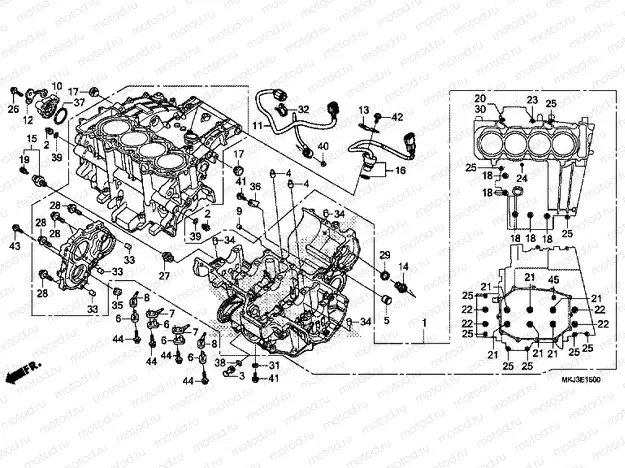 E-15 CRANKCASE
