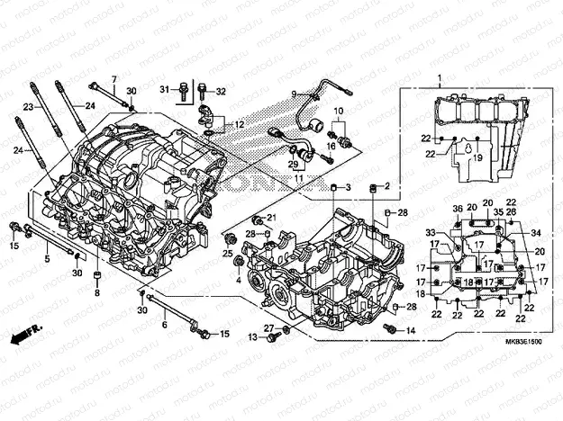 E-15 CRANKCASE