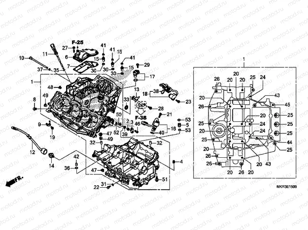 E-15 CRANKCASE