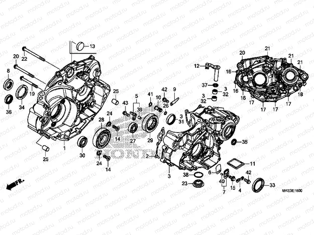 E-15 CRANKCASE