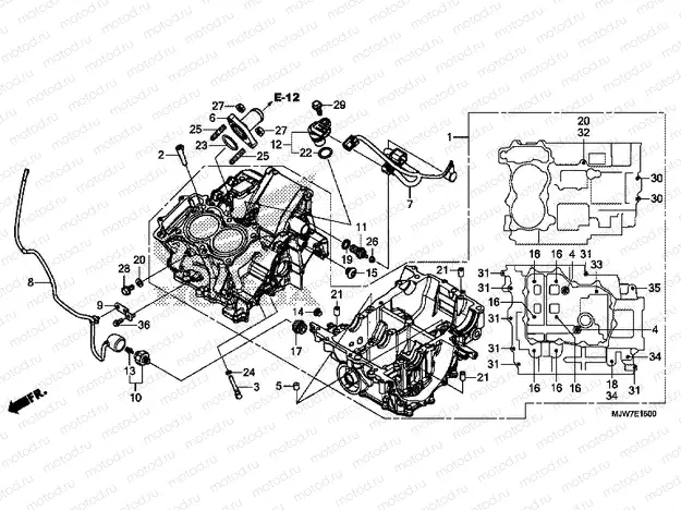 E-15 CRANKCASE