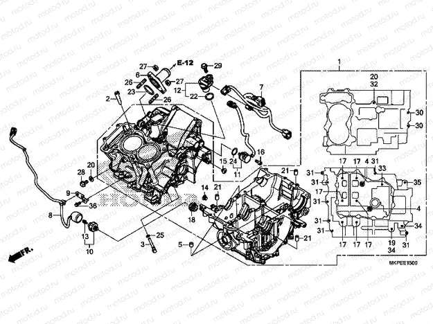 E-15 CRANKCASE
