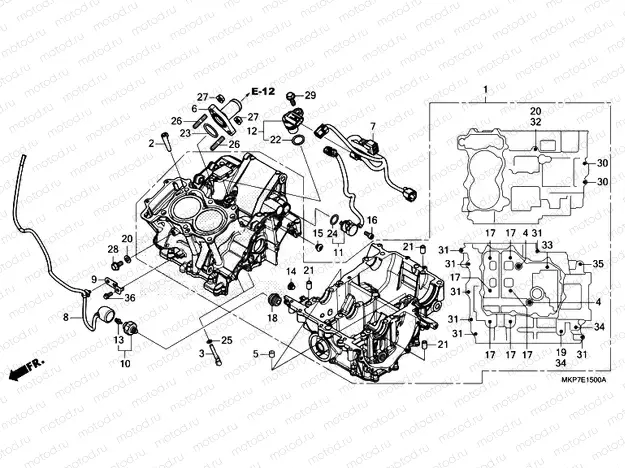 E-15 CRANKCASE