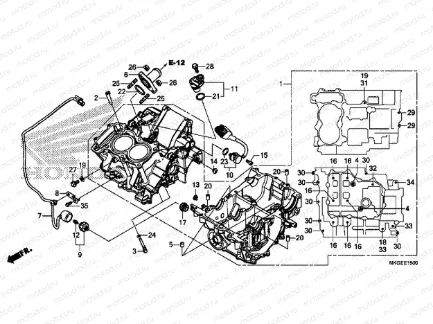 E-15 CRANKCASE