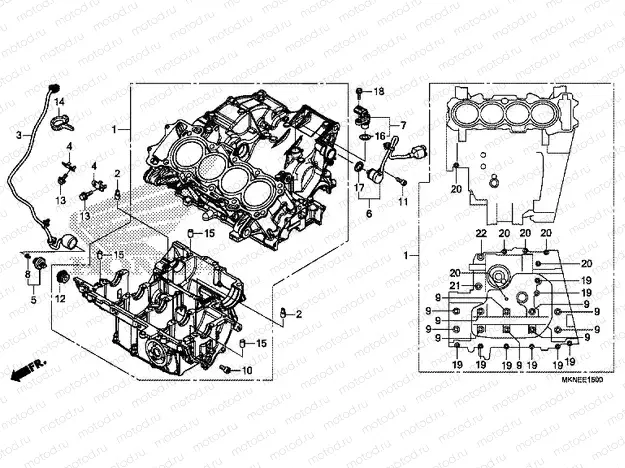 E-15 CRANKCASE