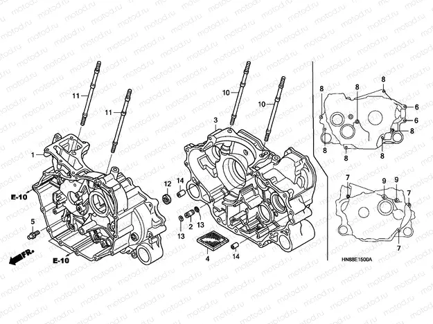 E-15 CRANKCASE