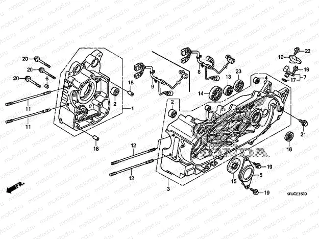 E-15 CRANKCASE