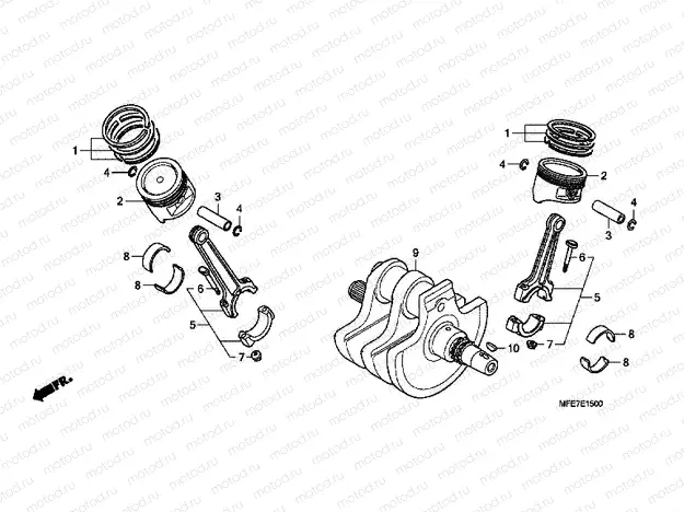 E-15 CRANKSHAFT