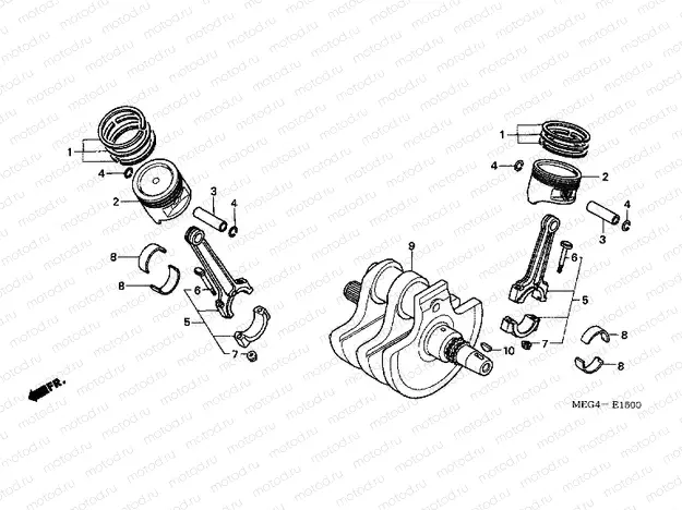 E-15 CRANKSHAFT