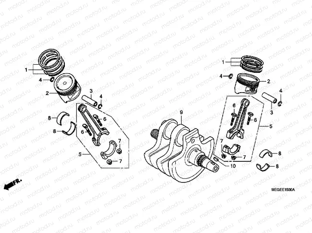 E-15 CRANKSHAFT