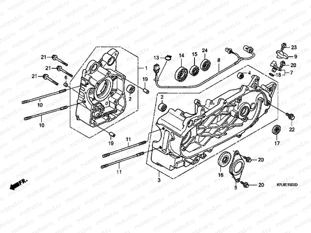 E-15 CRANKSHAFT (FES1253-5) (FES1503-5)