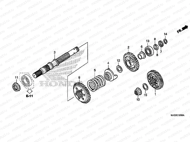 E-15 END SHAFT