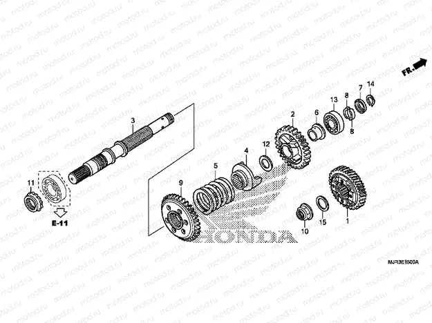 E-15 END SHAFT