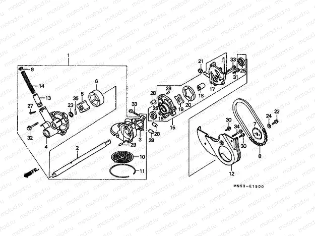 E-15 OIL PUMP