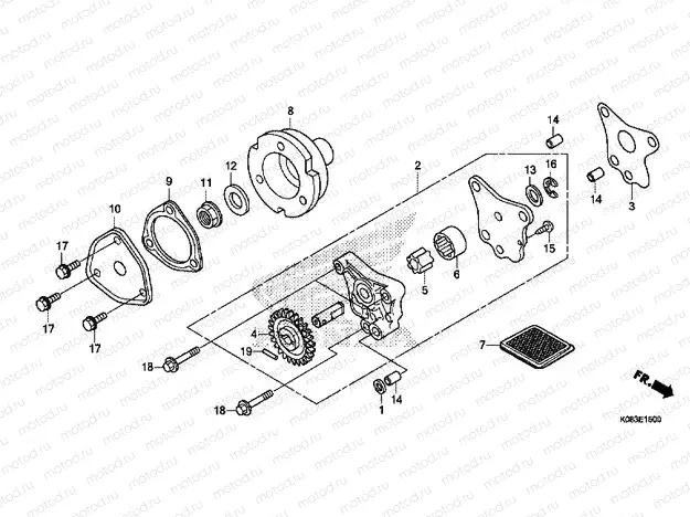 E-15 OIL PUMP