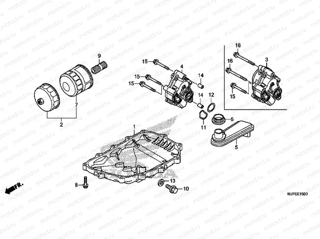 E-15 OIL TANK / OIL PUMP