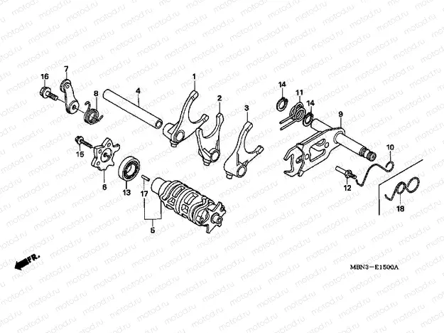 E-15 TRANSMISSION SWITCH / GEAR SWITCH FORK