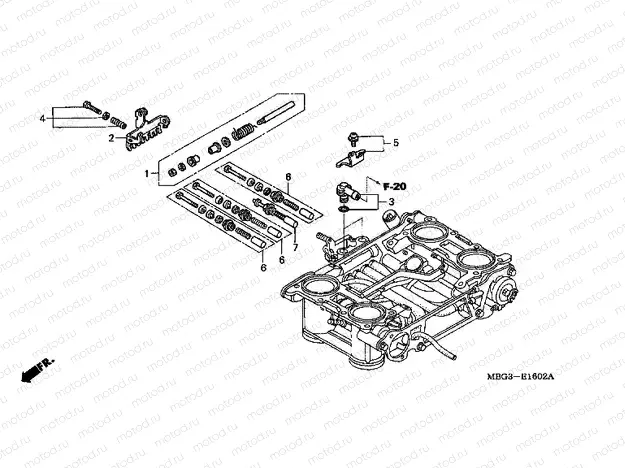 E-16-2 THROTTLE HOUSING (PARTS)