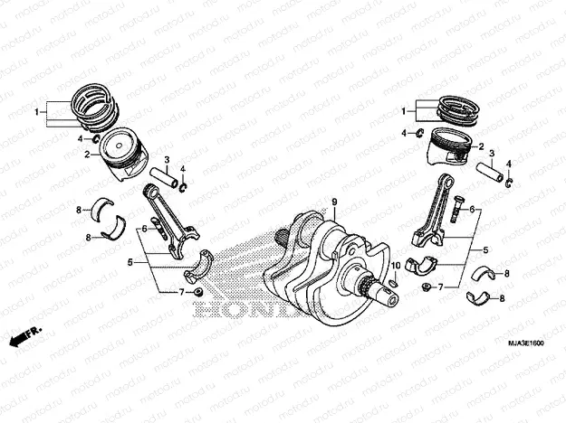 E-16 CRANKSHAFT