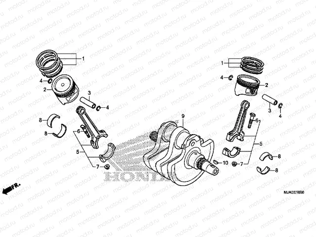 E-16 CRANKSHAFT