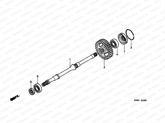 E-16 END SHAFT