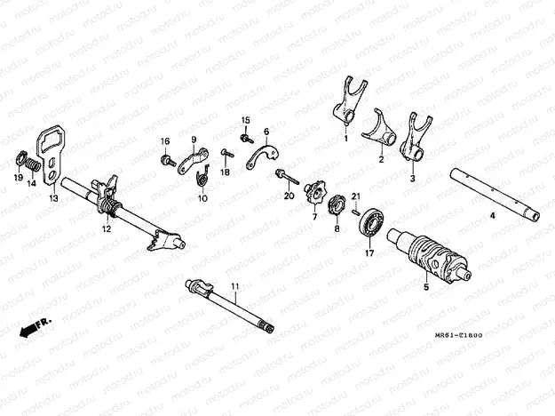 E-16 GEARSHIFT DRUM