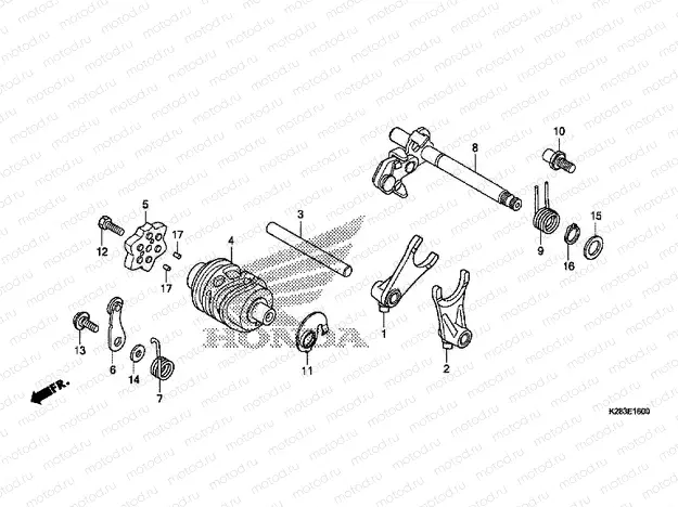 E-16 GEARSHIFT DRUM