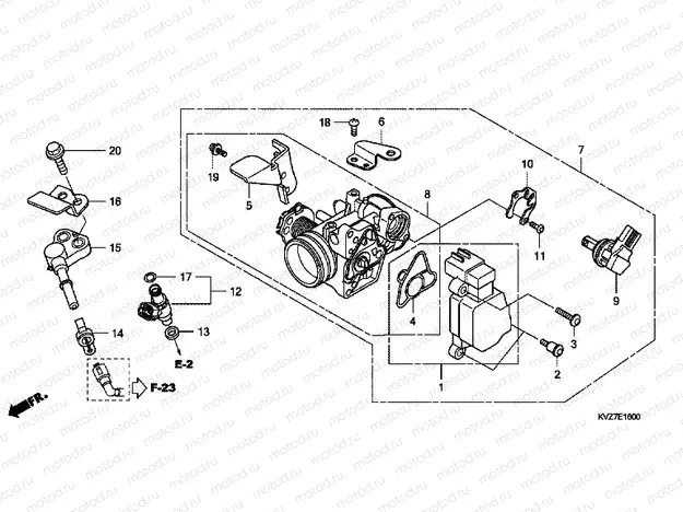 E-16 THROTTLE HOUSING