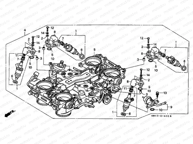 E-16 THROTTLE HOUSING (ED.)