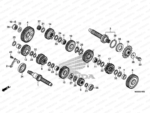 E-16 TRANSMISSION (NC700S / SA)