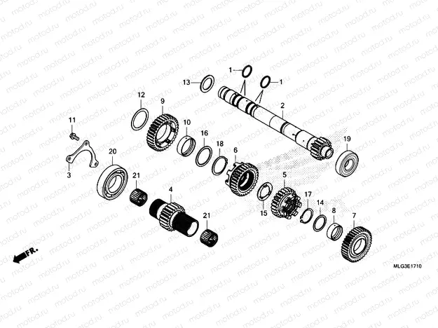 E-17-10 TRANSMISSION  MAINSHAFT   DCT