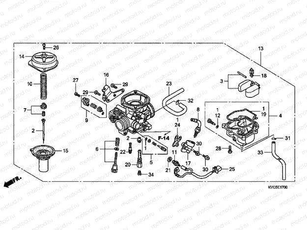 E-17 CARBURETOR (GLH1251SH / 2SH / 3SH)