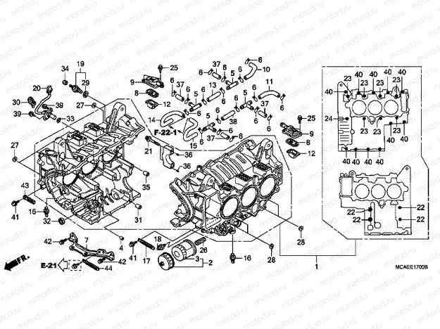 E-17 CYLINDER BLOCK
