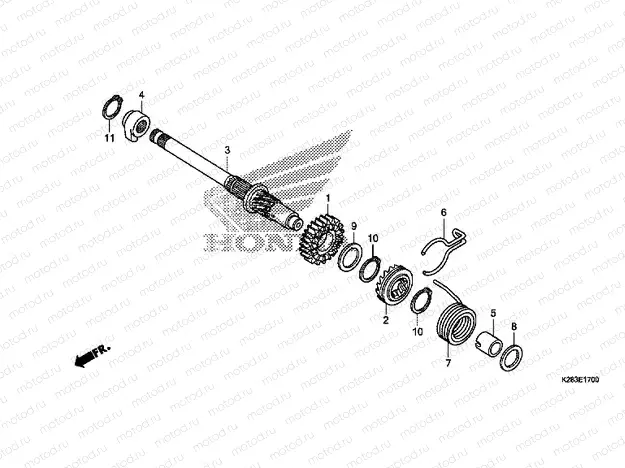 E-17 DRIVE SHAFT AXLE