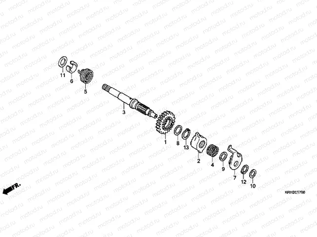 E-17 DRIVE SHAFT AXLE