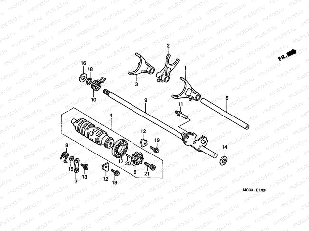 E-17 GEARSHIFT DRUM