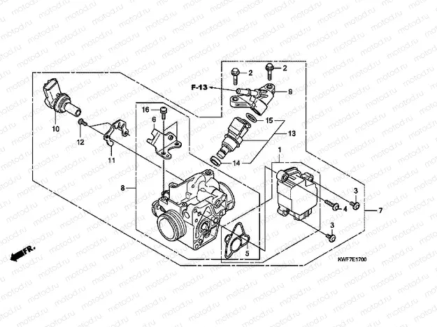 E-17 THROTTLE HOUSING