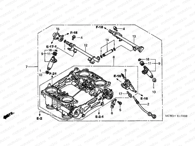 E-17 THROTTLE HOUSING (ED.)