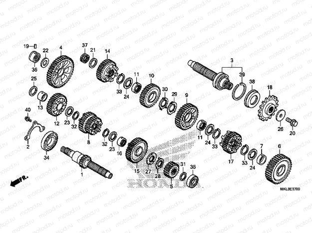 E-17 TRANSMISSION (NC750XA)
