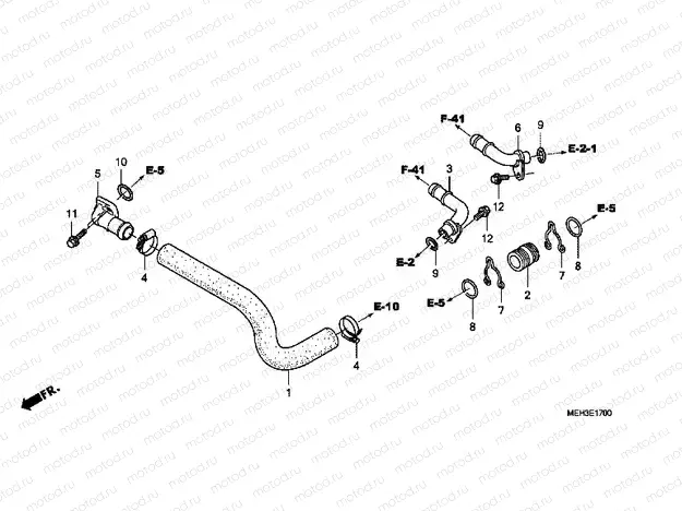E-17 WATER PIPE