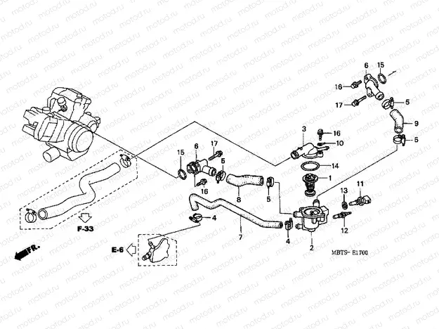 E-17 WATER PIPE