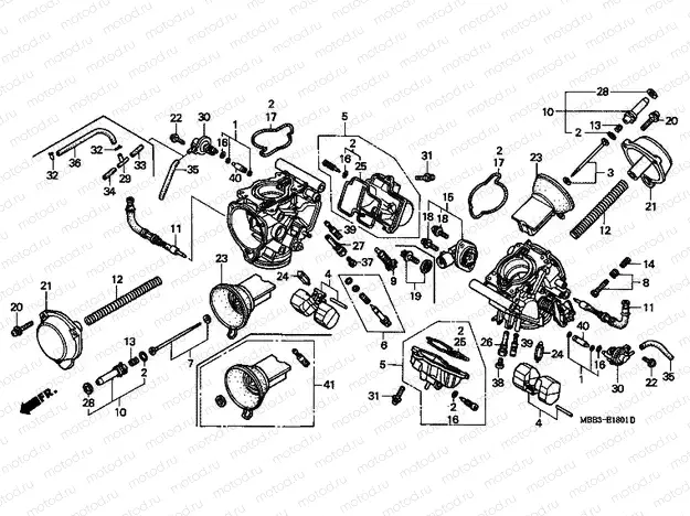 E-18-1 CARBURETOR (PARTS)