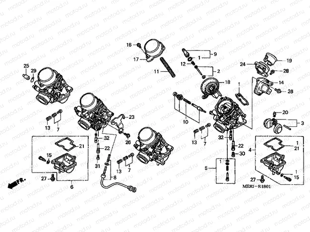 E-18-1 CARBURETOR (PARTS)
