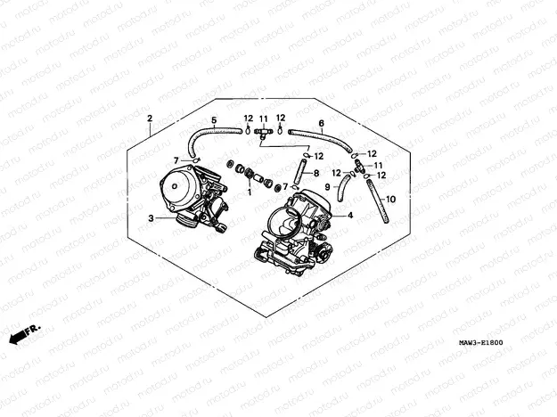 E-18 CARBURETOR (ASSY.)
