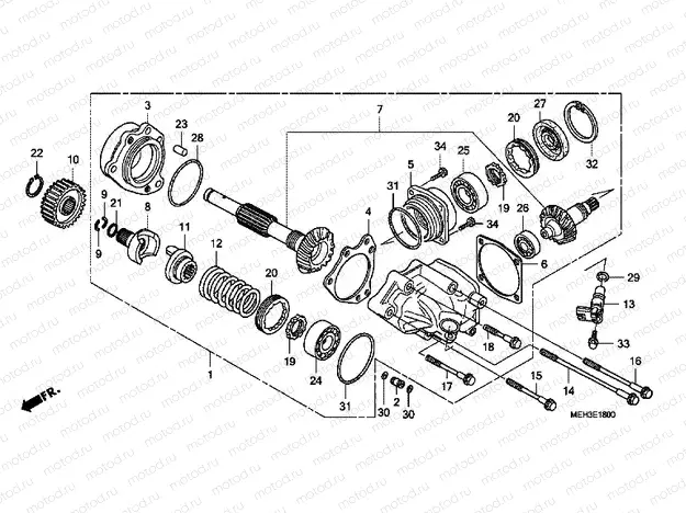 E-18 PAGE GEARBOX