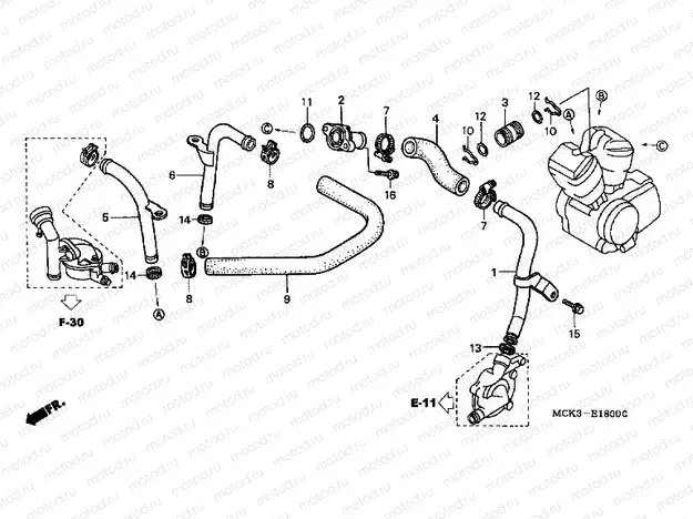 E-18 WATER PIPE