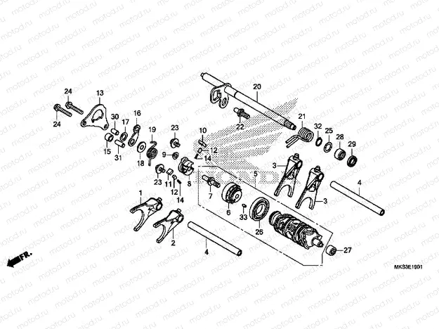 E-19-1 GEARSHIFT DRUM