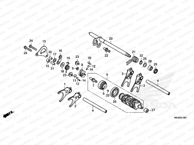 E-19-1 GEARSHIFT DRUM